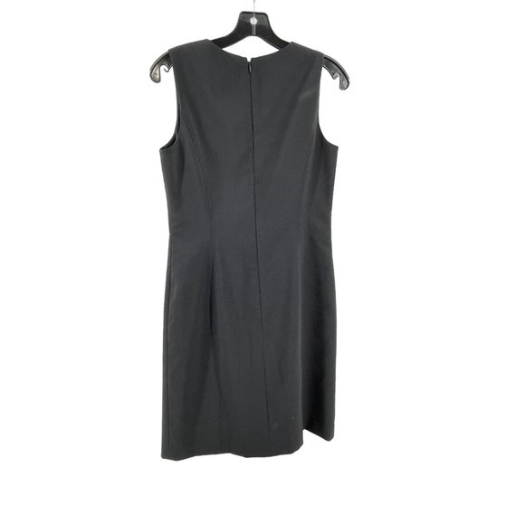 Ann Taylor Women's Black Sleeveless Wool Blend A Line Career Dress Size 8P - Picture 6 of 16